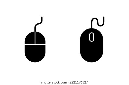 Mouse icon vector for web and mobile app. click sign and symbol. pointer icon vector.