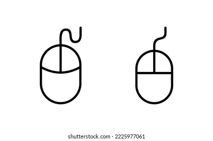 Mouse icon vector for web and mobile app. click sign and symbol. pointer icon vector.