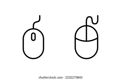 Mouse icon vector for web and mobile app. click sign and symbol. pointer icon vector.