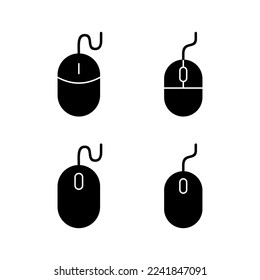 Mouse icon vector for web and mobile app. click sign and symbol. pointer icon vector.