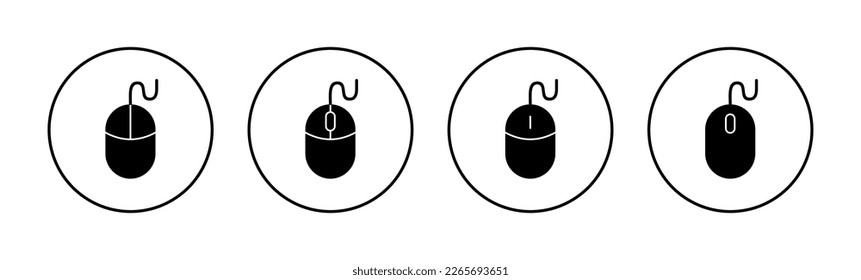 Mouse icon vector for web and mobile app. click sign and symbol. pointer icon vector.