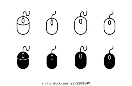 Mouse icon vector for web and mobile app. click sign and symbol. pointer icon vector.