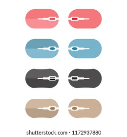 Mouse icon vector in White background