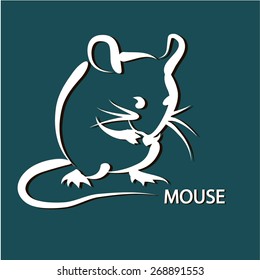 mouse. mouse icon. vector mouse. white graphic mouse