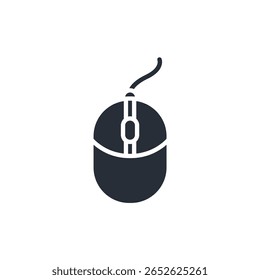 mouse  icons isolated on White Background. Flat style design,symbol collection