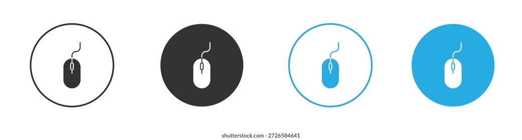 Iconos del ratón, para el concepto móvil y el Diseño web. Ilustración vectorial. EPS10