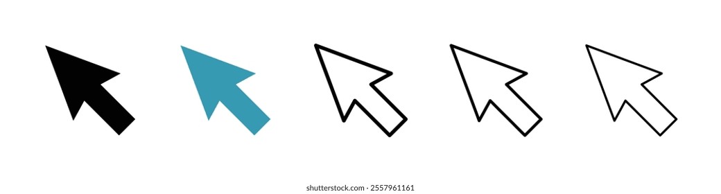Mouse icons pack in black and blue.