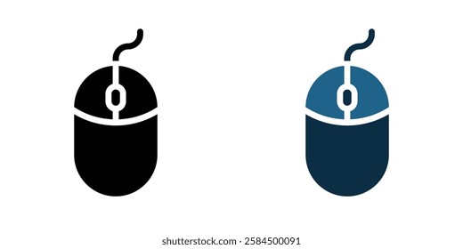 Mouse icons pack in black and colored version