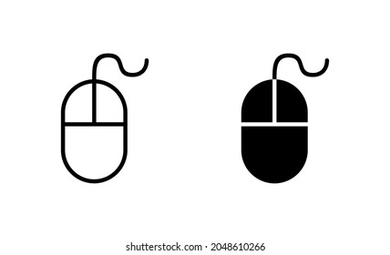 Mouse icons set. click sign and symbol. pointer icon vector.