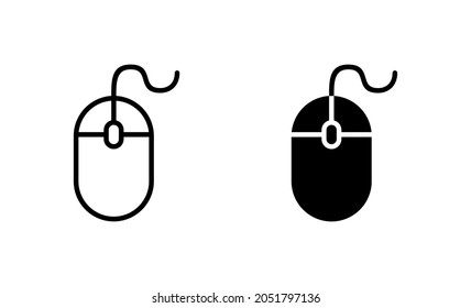 Mouse icons set. click sign and symbol. pointer icon vector.