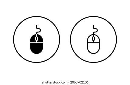 Mouse icons set. click sign and symbol. pointer icon vector.
