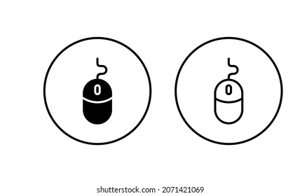 Mouse icons set. click sign and symbol. pointer icon vector.