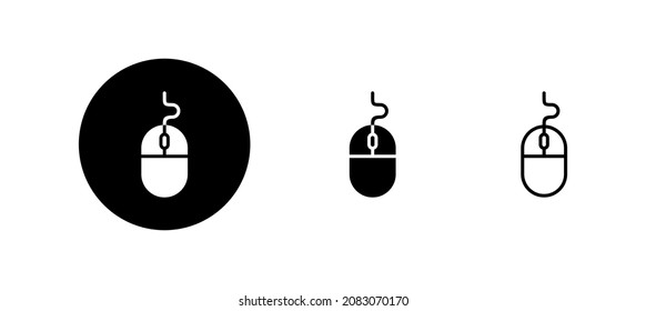 Mouse icons set. click sign and symbol. pointer icon vector.