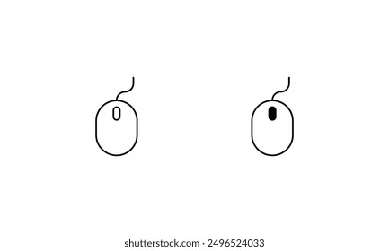 Mouse icons set vector stock illustration