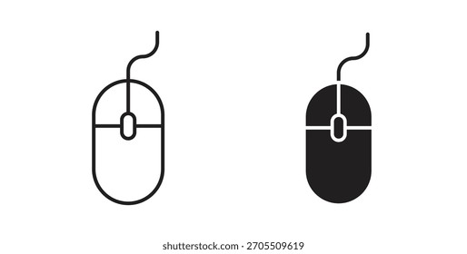 Iconos del ratón para el uso Diseño web, logotipo. Ilustración del símbolo.