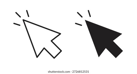 Mouse icons vector collection for web designs. flat icons
