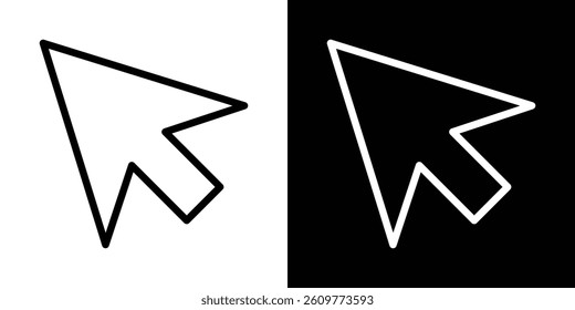 Mouse icons vector set in stroke line style