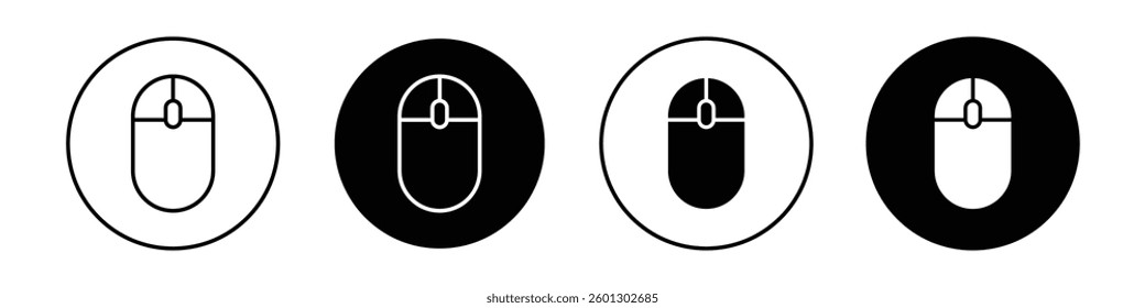 Mouse icons vectors graphics collection