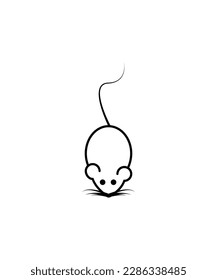 icono del ratón,icono de la mejor línea del vector.