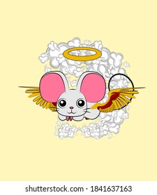 mouse illustration design for sukajan is mean japan traditional cloth or t-shirt with digital hand drawn Embroidery Men T-shirts Summer Casual Short Sleeve Hip Hop T Shirt Streetwear