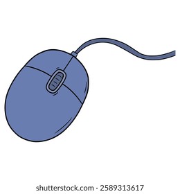 mouse illustration hand drawn isolated vector