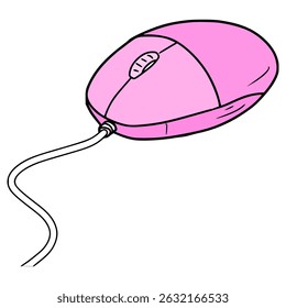 mouse illustration hand drawn isolated vector