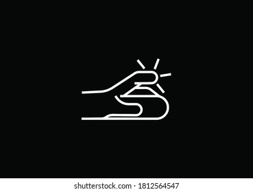 Vector de ilustración del ratón. Plantilla de diseño moderna