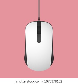 Mouse isolated style on pink background