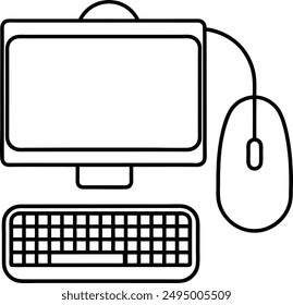 
Mouse and Keyboard vector

Mouse and Keyboard line art