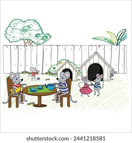 Mouse land, mouse illustration, story, 