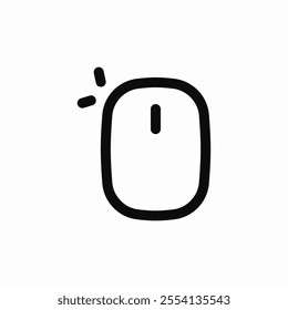 mouse left click icon sign vector