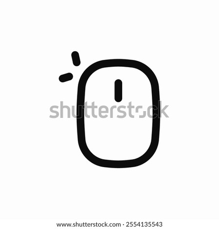 mouse left click icon sign vector