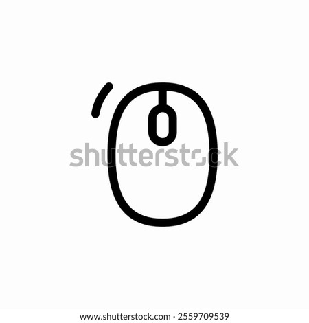 mouse left click icon sign vector