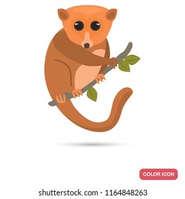 Mouse lemur color flat icon