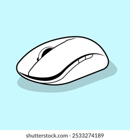 Mouse Line Art Design Vector Illustration