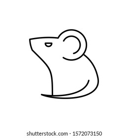 Mouse line icon. Icon design. Template elements