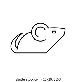 Mouse line icon. Icon design. Template elements