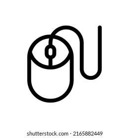 mouse line icon illustration vector graphic
