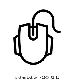 gráfico vectorial de icono de línea de ratón