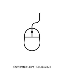 Mouse line icon, icon for technology. Design template vector