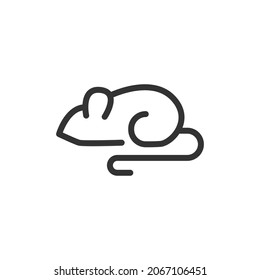Mouse line icon. Web symbol for web and apps. Sign design in outline style. Mouse stroke object.