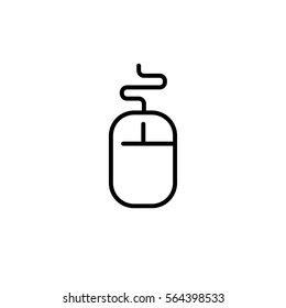 mouse line vector icon