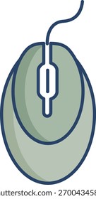 Diseño de icono de color lineal de ratón