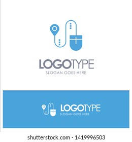 Mouse, Location, Search, Computer Blue Logo vector