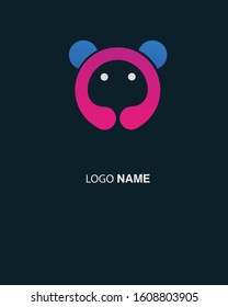 mouse logo design template. Colorful sign. Universal vector icon