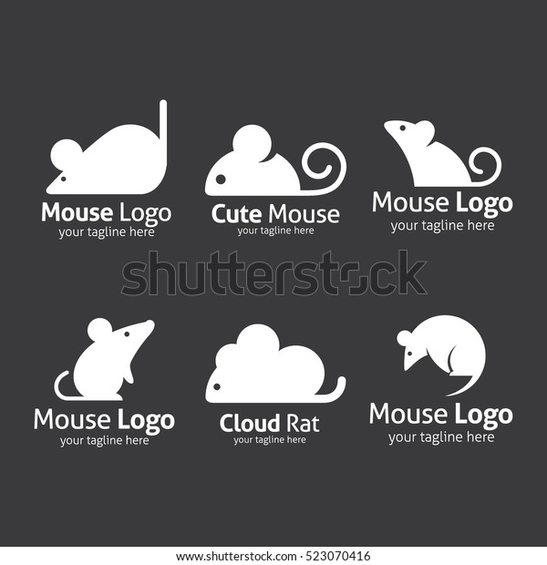 Mouse Logo\
Design Template. Vector\
Illustration