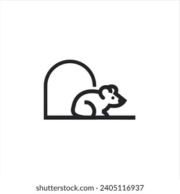 El logotipo del ratón elegante y moderno en un estilo sencillo, adecuado para su negocio profesional.