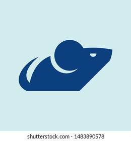 Mouse Logo. Icon design. Template elements