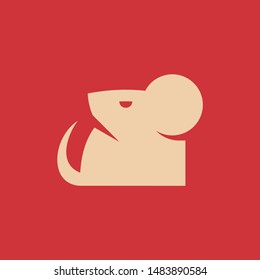 Mouse Logo. Icon design. Template elements