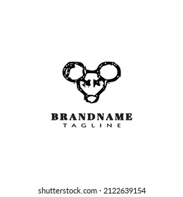mouse logo icon design template modern vector illustration